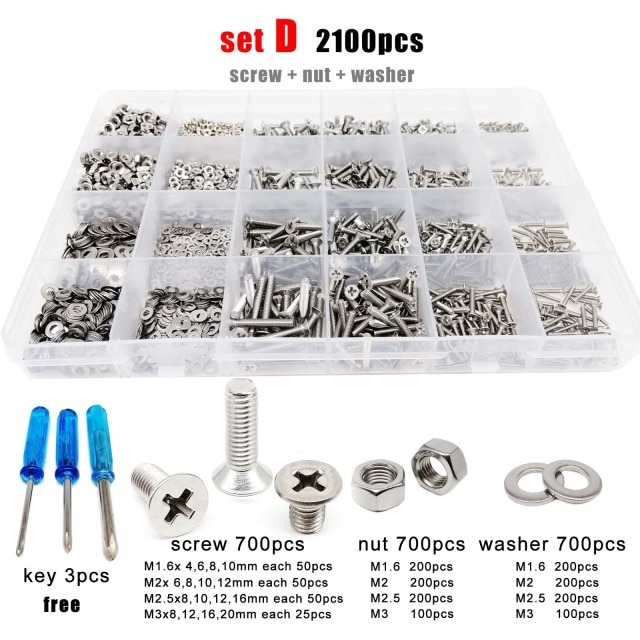 set D 2100pcs