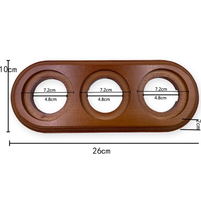 3-Gang Dark Brown