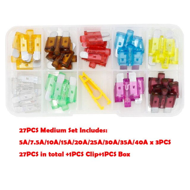 27PCS Medium Fuse