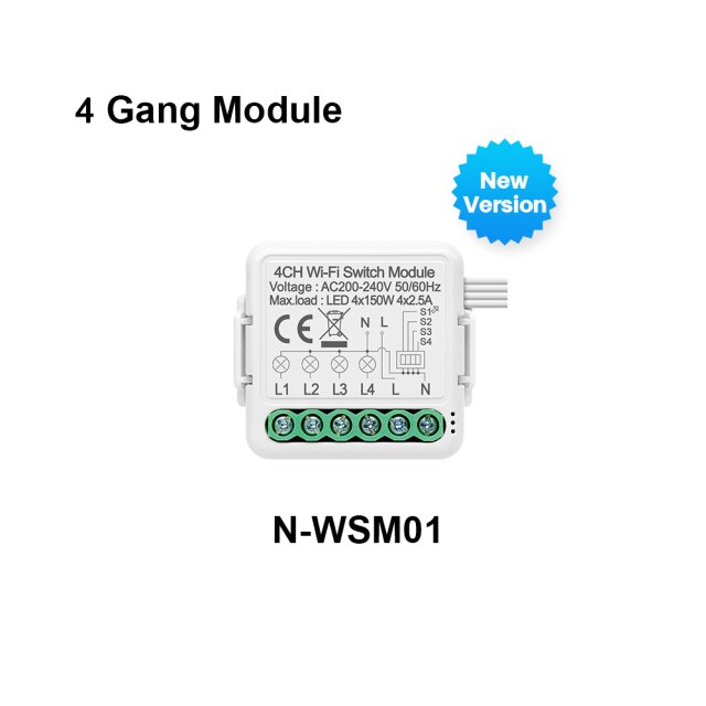 4 gang switch