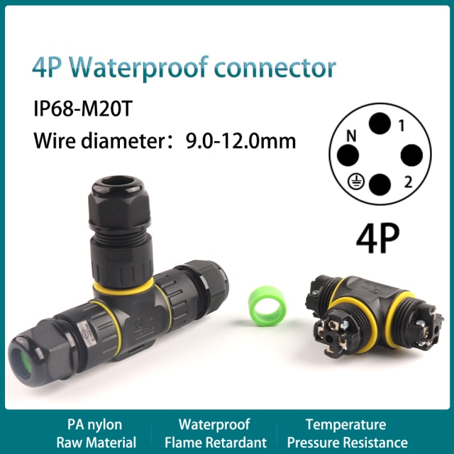 M20T 4P 9-12mm