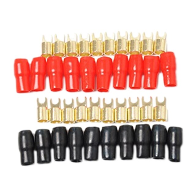 Gold red black