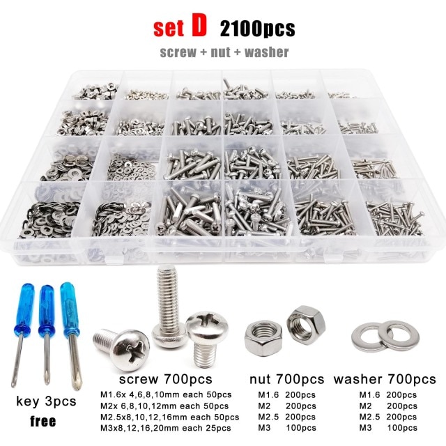 set D 2100pcs