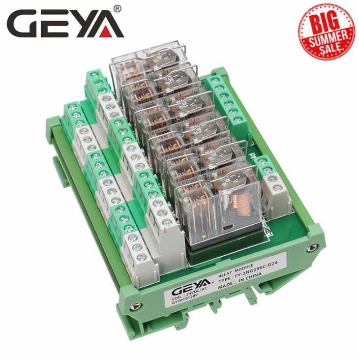 Geya 2Ng2R 6 Csatorna Relé Fórumon Elektronikus Dpdt Plc 12V 24V Ac Dc ...