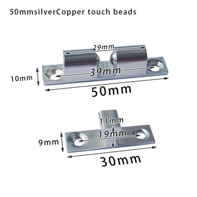 50mm silver