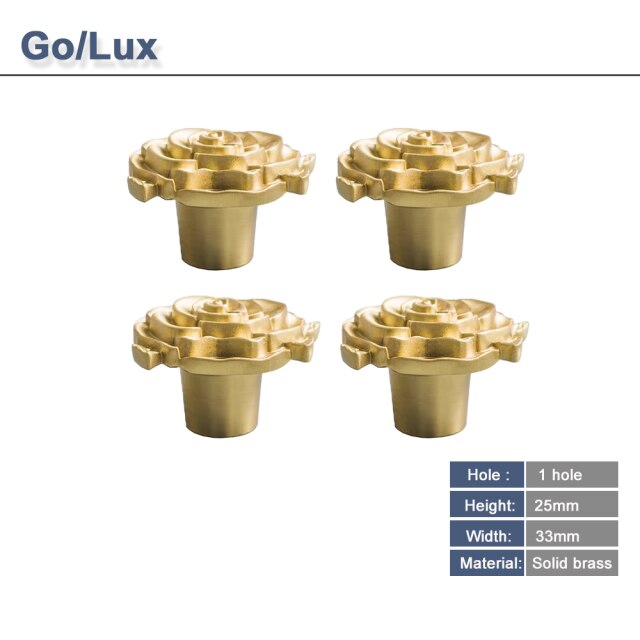 4 pcs Rose Handle