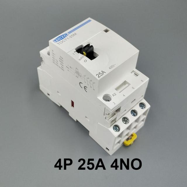 Contacteur CONT 25A AC1 4P - 1NA/1NC, 48V, 50/60Hz, Pour Moteurs Et Contrôle Industriel