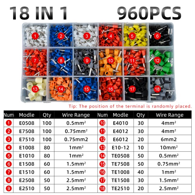 E and TE 960pcs