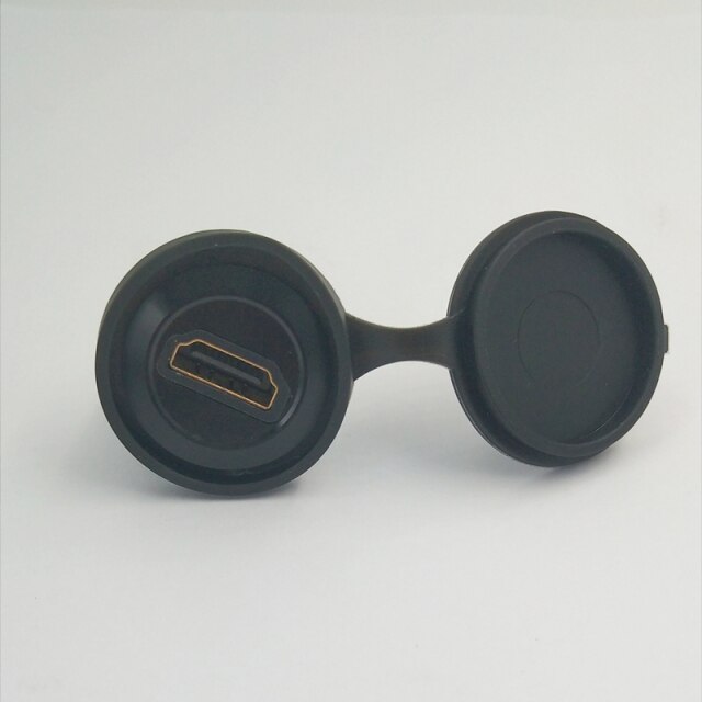 black USB and cover