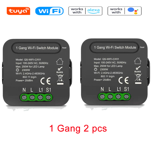 2 pcs 1 Gang