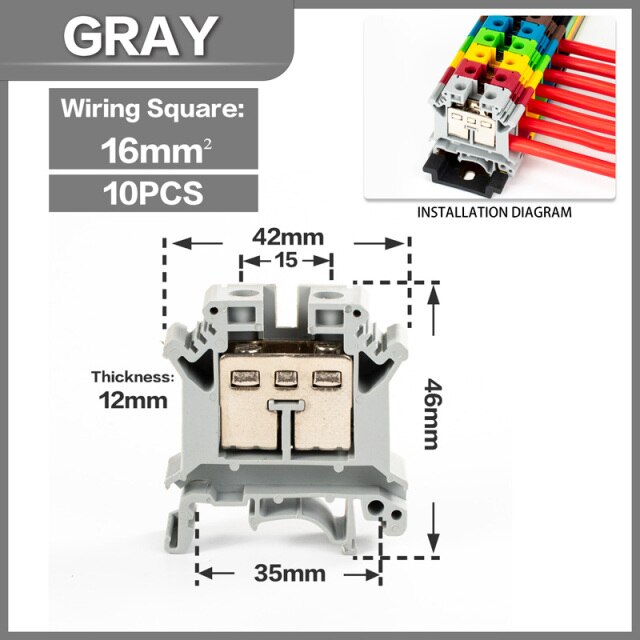 Gray-10PCS