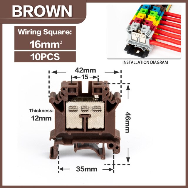 Brown-10PCS
