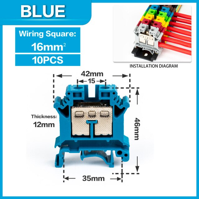 Blue-10PCS