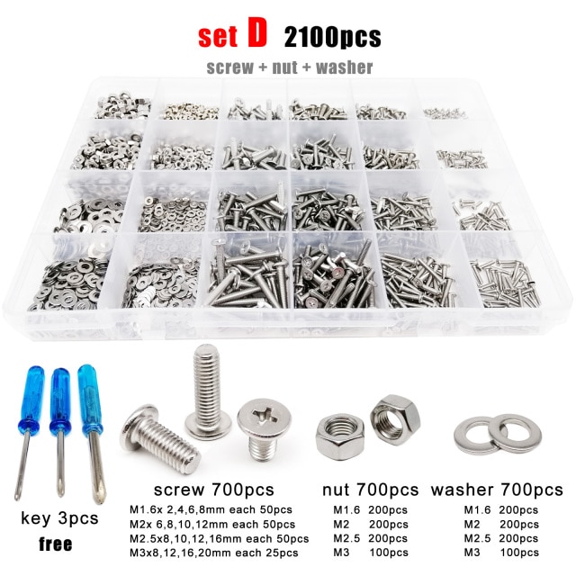 set D 2100pcs