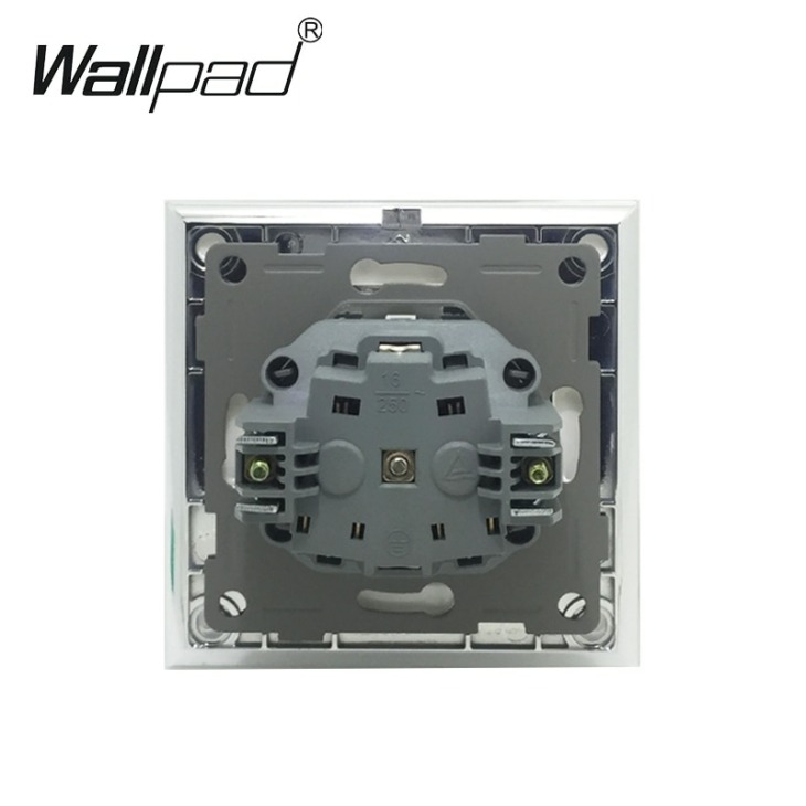 F M Eu Socket Karmokkal Wallpad V V Ac Silver Satin Alum Nium