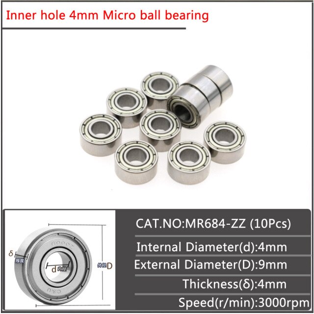 10Pcs 684ZZ
