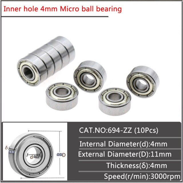 10Pcs 694ZZ