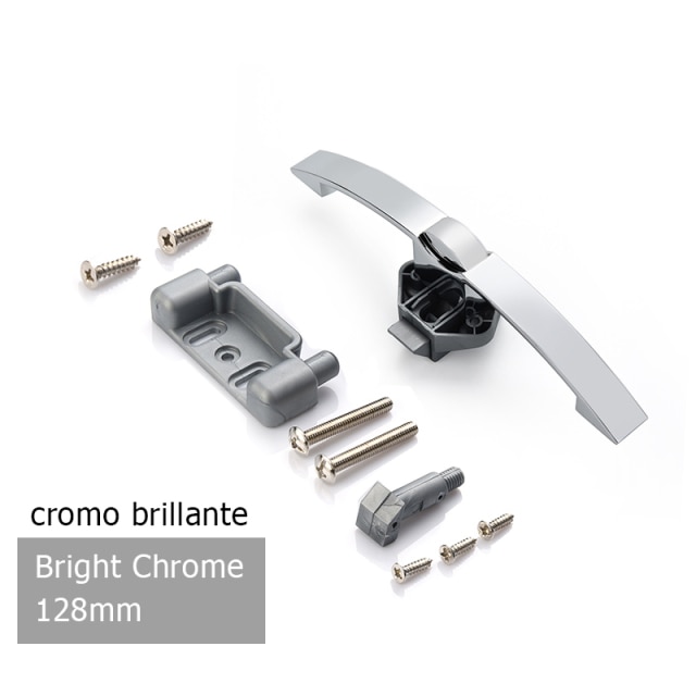 Bright chrome 128mm