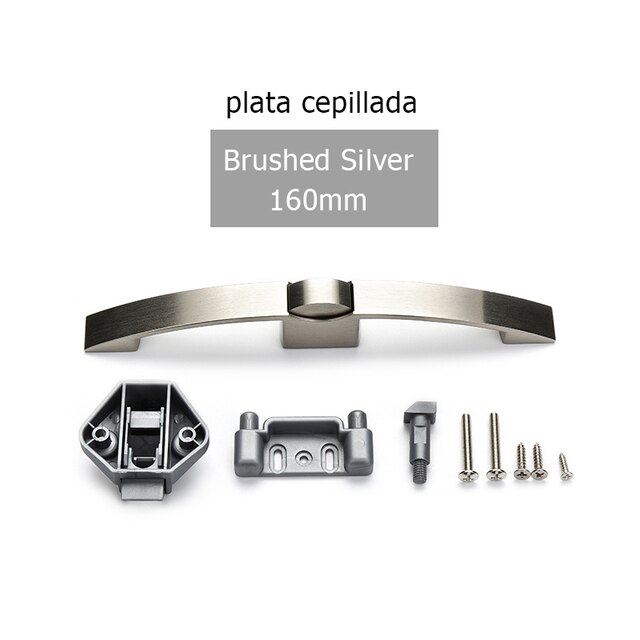 Brushed Silver 160mm