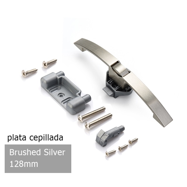 Brushed Silver 128mm
