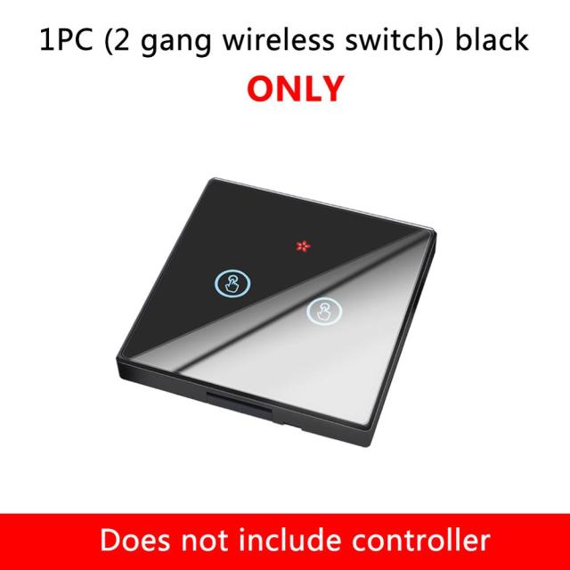 2 Gang Switch Black