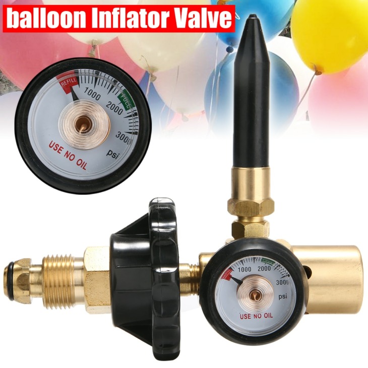 Hélium Latex Léggömb LevegőSzabályozó Nyomásmérővel G5 / 8