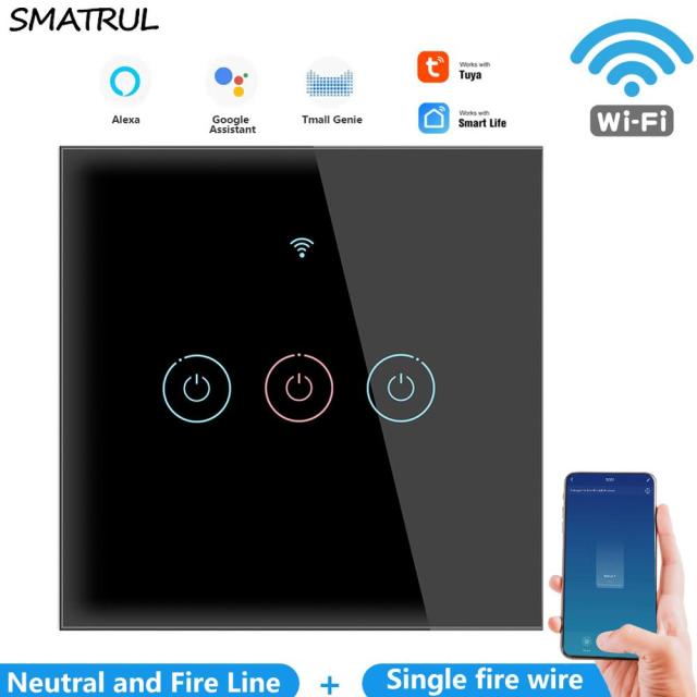 Black 3 gang WIFI