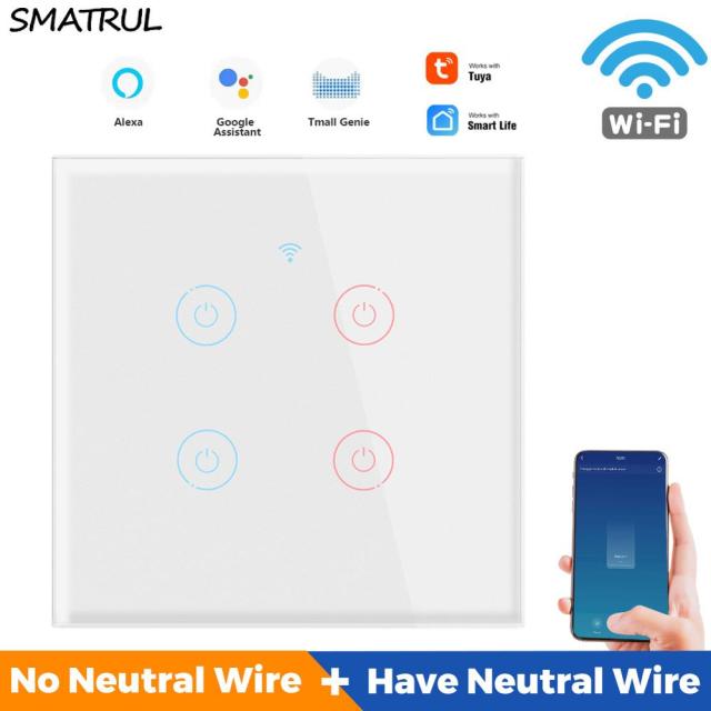 WHITE 4 gang WIFI