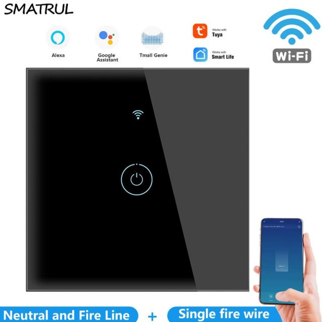 Black 1 gang WIFI