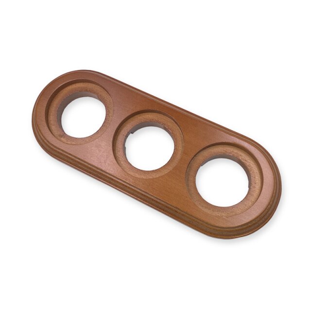 3-Gang Wooden Base