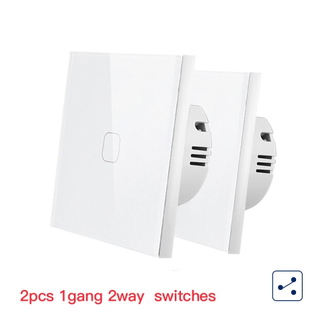 1 Gang 2 Way White