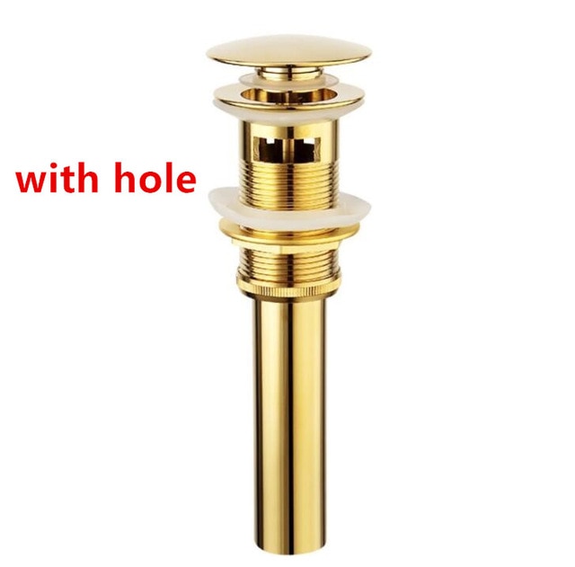 gold with hole