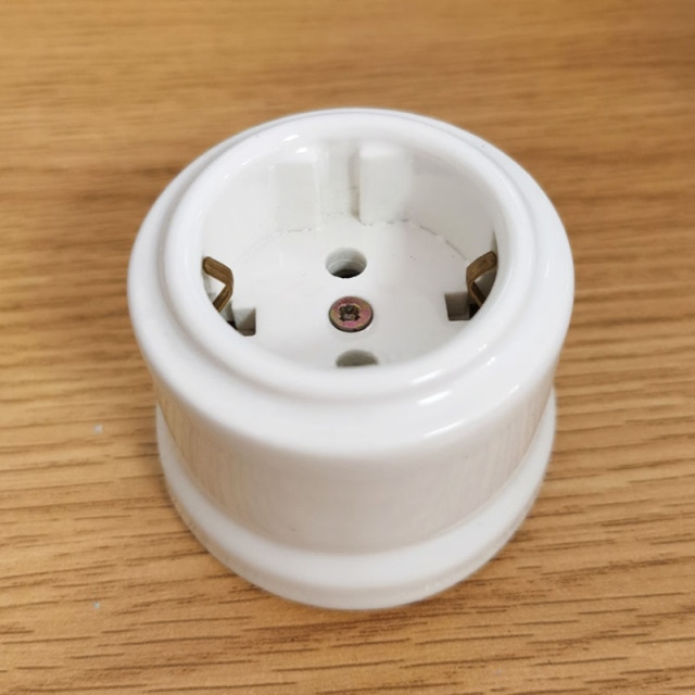 White EU Socket