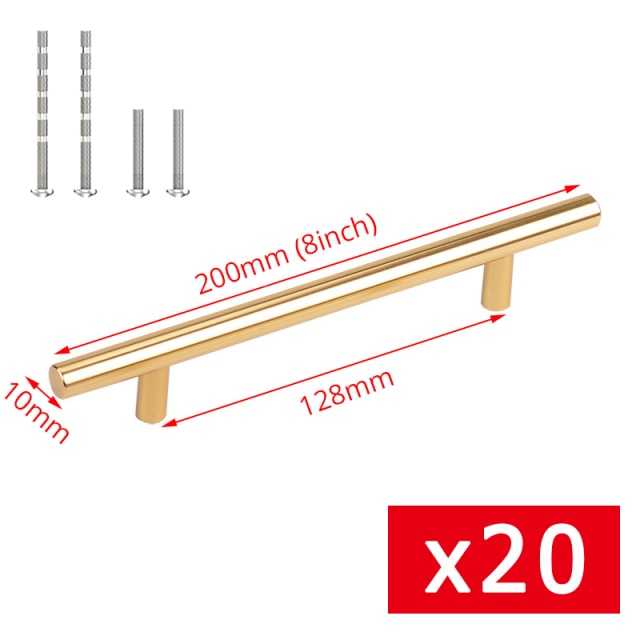 20pcs Gold 128mm