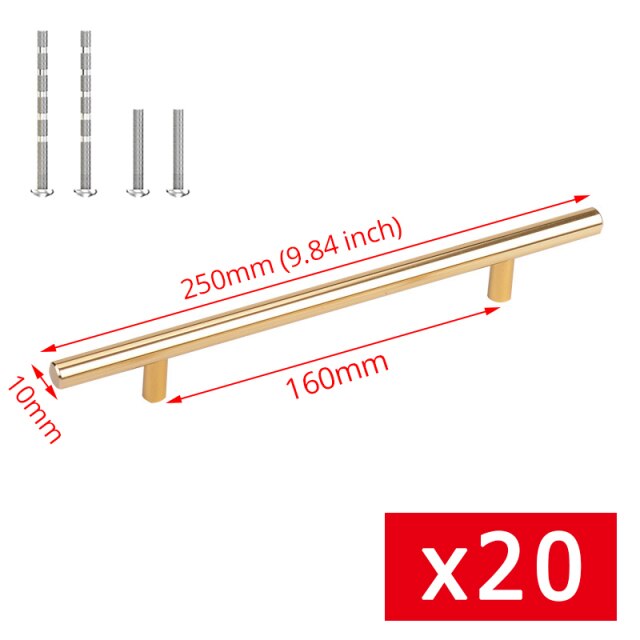 20pcs Gold 160mm