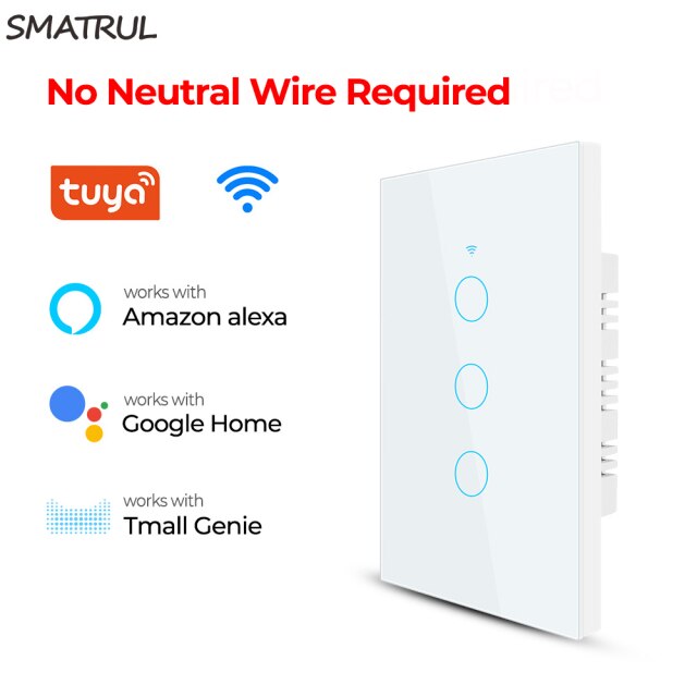 WHITE 3 gang WIFI