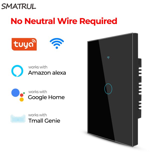 Black 1 gang WIFI