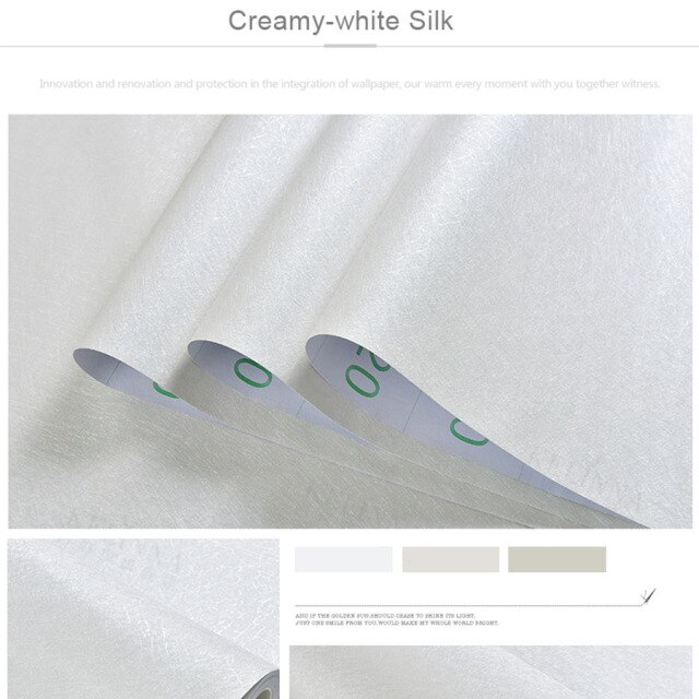 Creamy-white silk