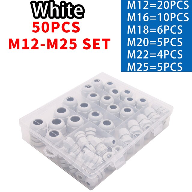 50 PCS White M