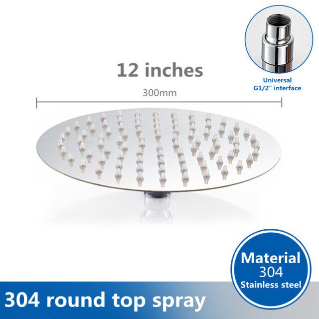 12 inch Top spray