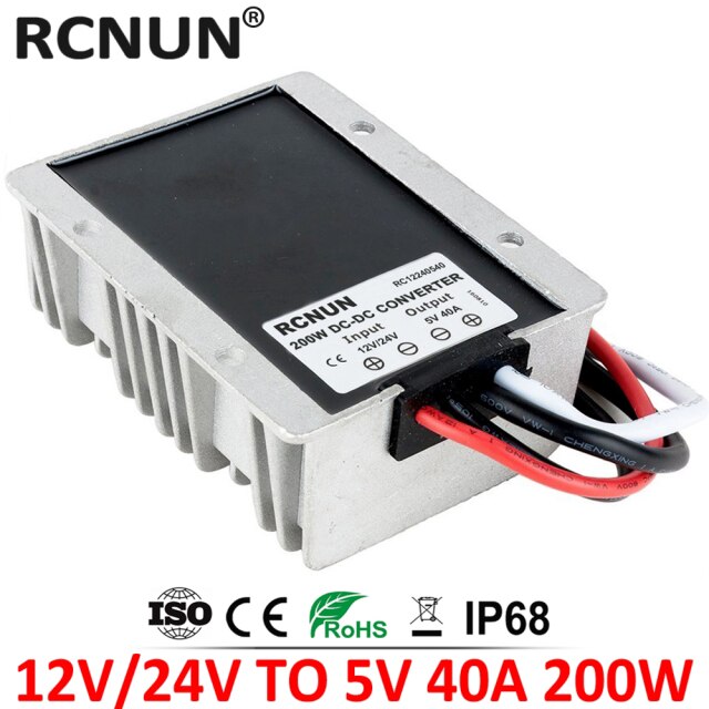 12V-24V to 5V 40A