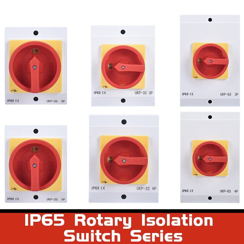 Ip65 Padlock Rotary Isolator Cam Kapcsoló 20A OffOn 01 4 Oszlopok 8