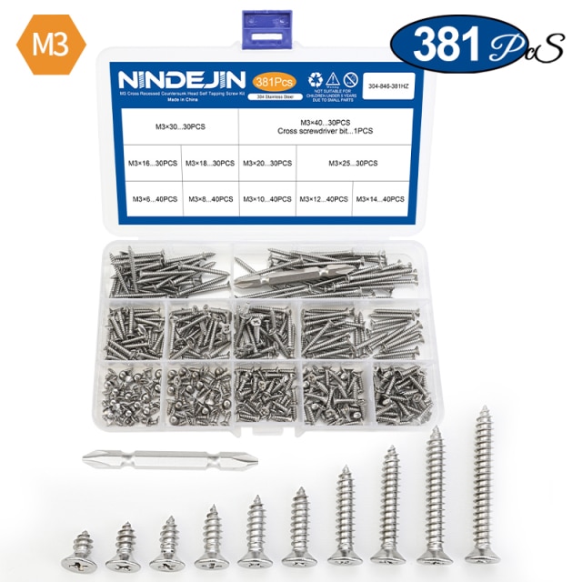 M3 381pcs