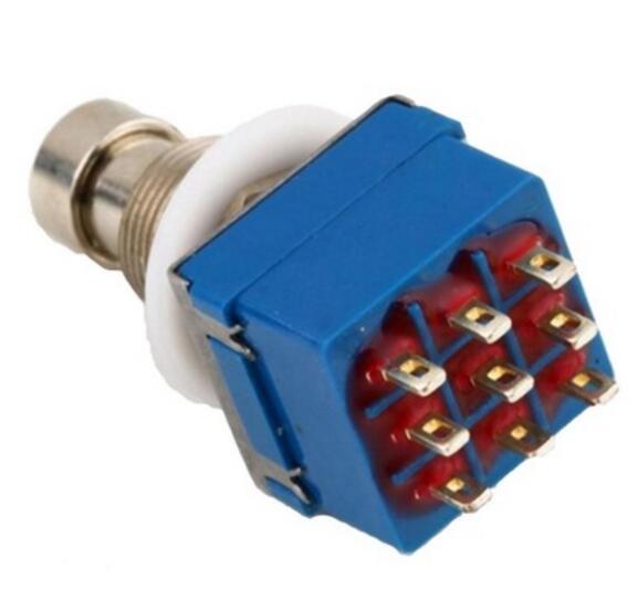 Stomp Box Switch 10Db 9 Pólusú 3Pdt Gitáreffektek Pedál Box Stomp Foot Switch Metal True ...