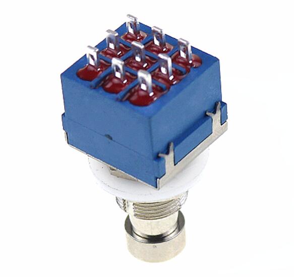 Stomp Box Switch 10Db 9 Pólusú 3Pdt Gitáreffektek Pedál Box Stomp Foot Switch Metal True ...