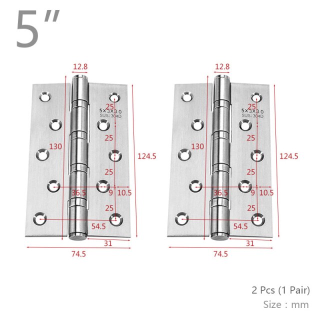 5 inch 2 Pcs