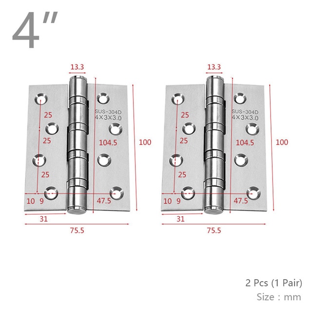 4 inch 2 Pcs
