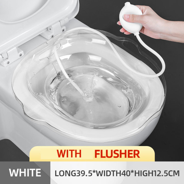 white with flusher