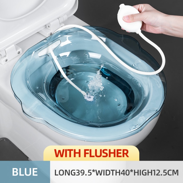 blue with flusher