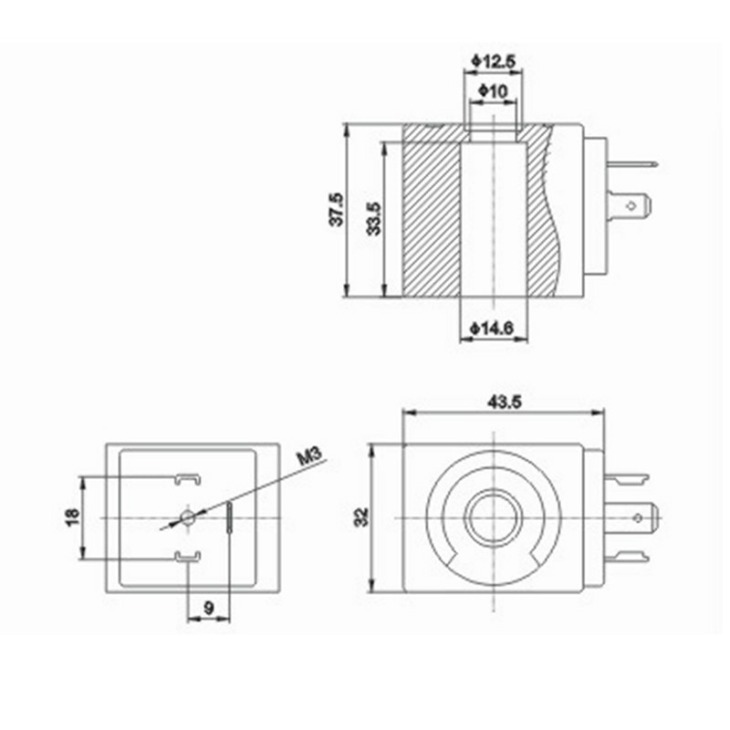 Bobine D'Électrovanne 491514q3 / D4g - 220-240V - 1 Pièce Neuve